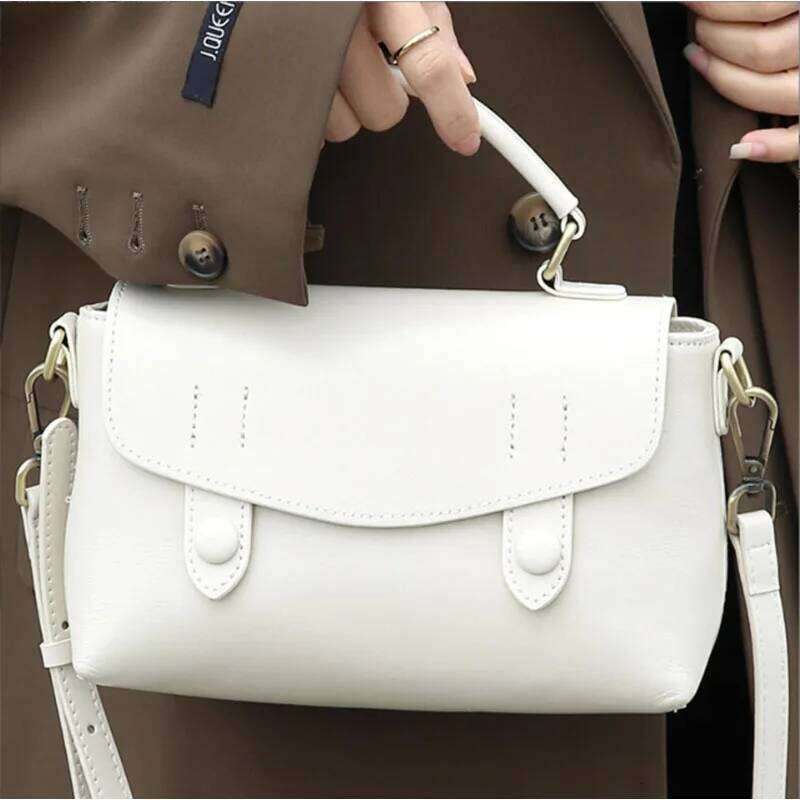 2025 New Leather Women's Handbag - Retro Single Shoulder Fashion Crossbody High Quality Small Square Bag 2025/06/10 2025/06/10