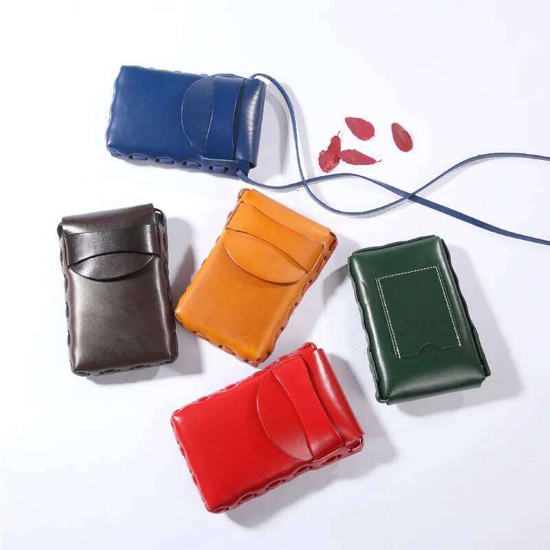 Stylish Gurovi Leather Purse - Sleek Compact Wallet & Protective Case Combo