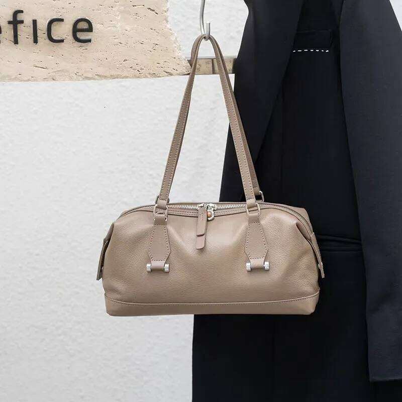 High Quality Shoulder Armpit Tote Genuine Leather Women's Bag, New Trendy And Versatile Handbag 2025/06/10 2025/06/10
