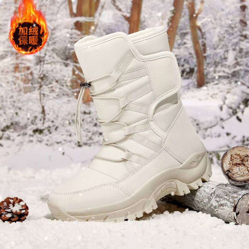 New Hot Selling Winter Outdoor Warmth and Fur Boots High Top Cotton Fashion Women Snow Shoes