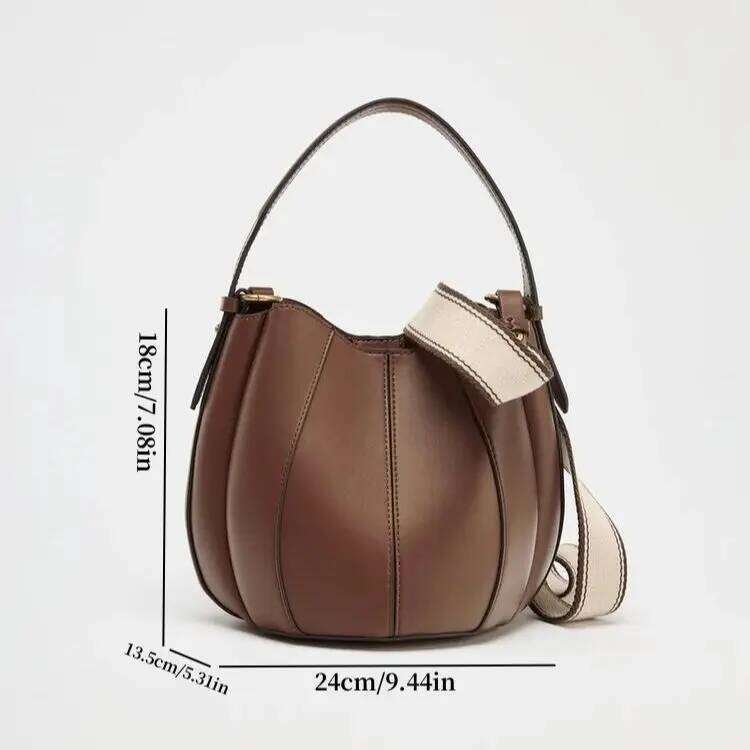 Fashionable Bucket Designer Shoulder Handbags, Crossbody Bag, Wallet With Removable Pocket