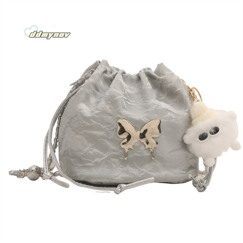 Summer Small for Women 2024 New Design Sense Niche Designer Chain Crossbody Fashion Bucket Bag ddmynov