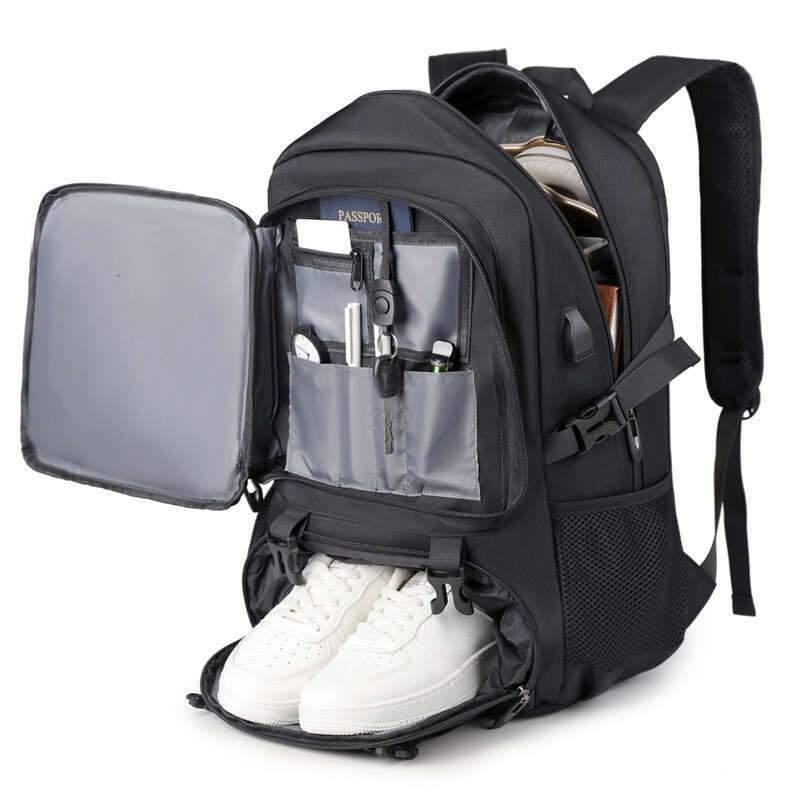 For Men Outdoor Sports Hiking Bag Multifunctional Independent Shoe Compartment Travel Large Capacity Expandable Backpack