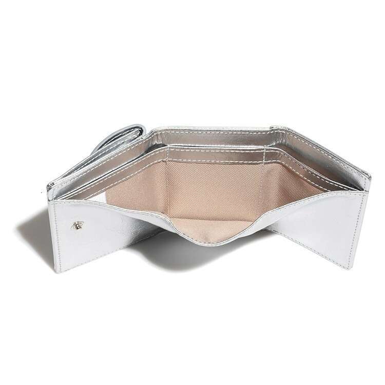 Korean Niche Fennec Wallet Patent Leather Classic Triangle Portable 70% off Coin Purse ID Card Holder