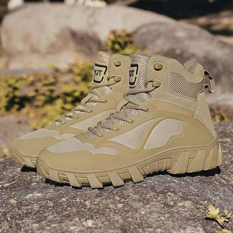 Wholesale High-quality Men's Hiking Outdoor Fashionable High Top Sports Breathable Walking Shoes for Men