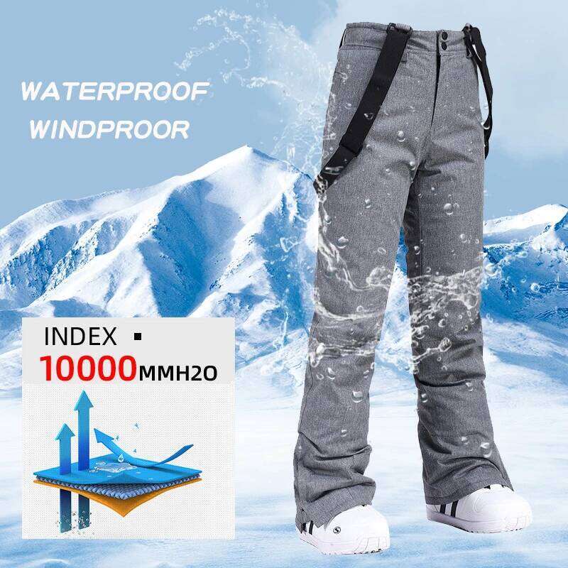 Winter Ski Men Women Couple Windproof Waterproof Thick Warm Outdoor Sports Snowboard Pants Breathable Snow Trousers