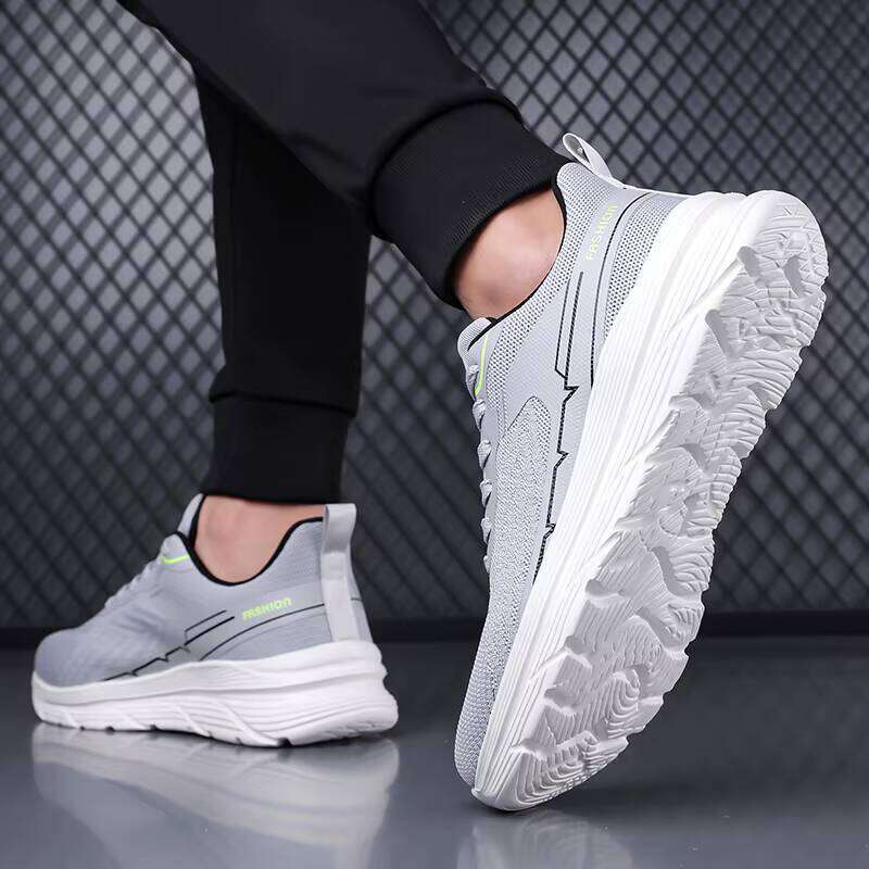 Youth Trend Flying Woven Men's Breathable Mesh Casual Running Walking Sports Shoes