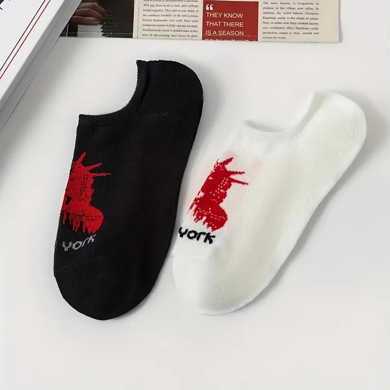 Spring/Summer Ladies' Invisible Footwear: Elegant Portraits On Seamless Black and White Sock Pairs