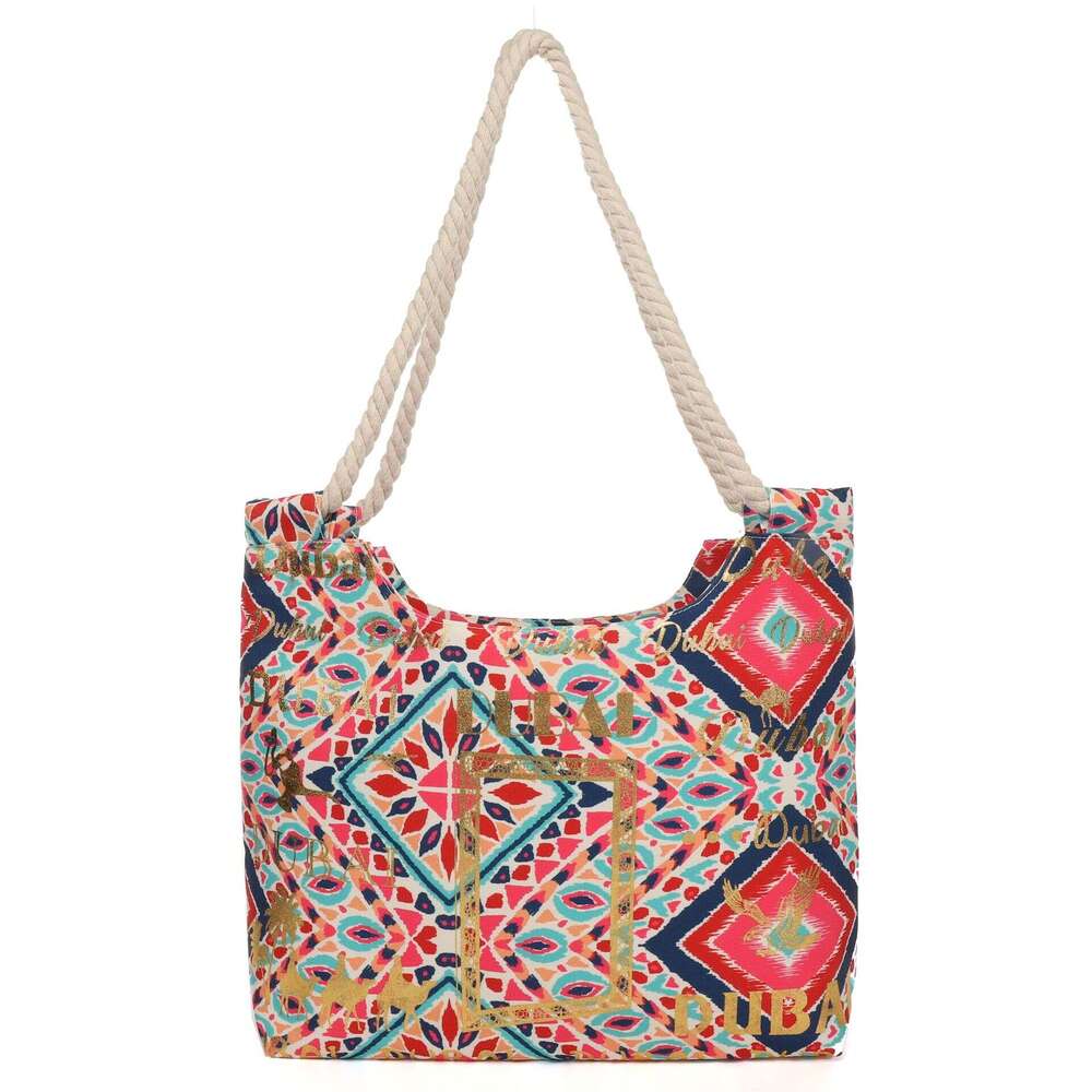 Bohemian New Women's Canvas Fashion Ethnic Style Handbag Mommy Student Class Shoulder Bag