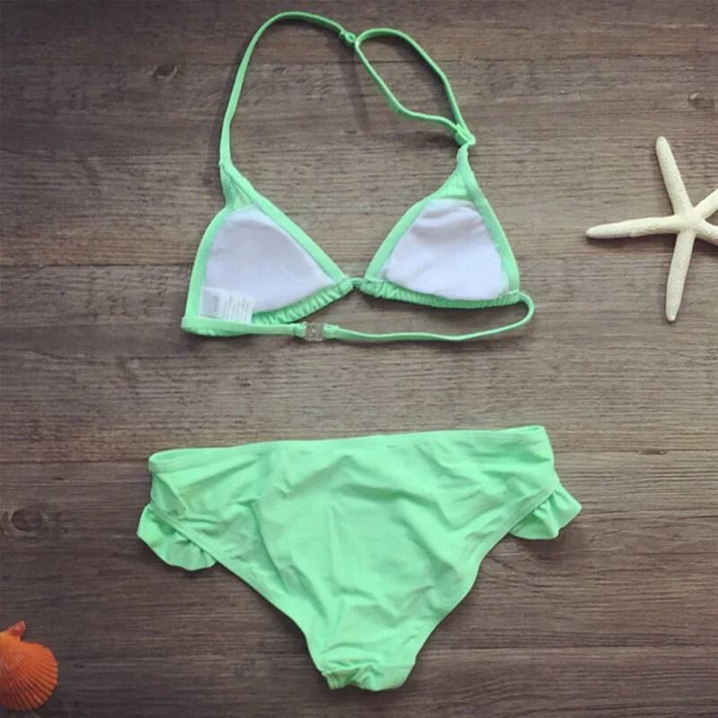 5-12 Years Children Bow Girls Swimwear Baby Kids Biquini Infantil Swimsuits Bikini Girl 2020 New Summer Bathing Suit