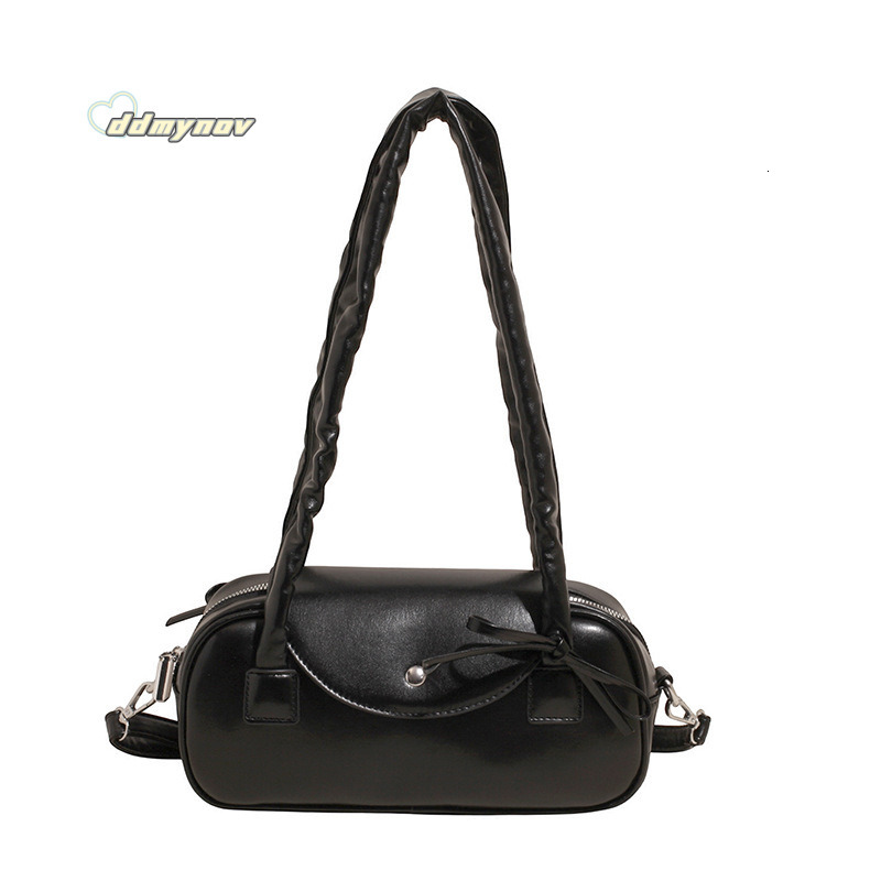 2025 New Niche Minimalist Style Pleated Shoulder Fashion High-end Handbag Women's Bag ddmynov