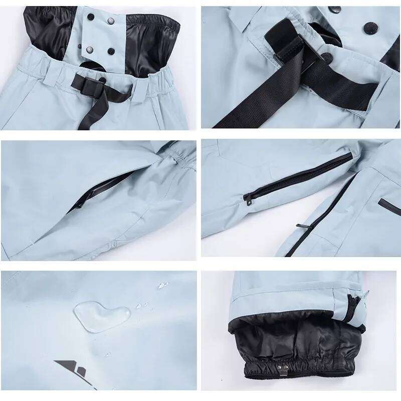 2025 New Outdoor Sports Windproof Waterproof Warm Breathable Cotton Single/Double Board Ski Casual Pants