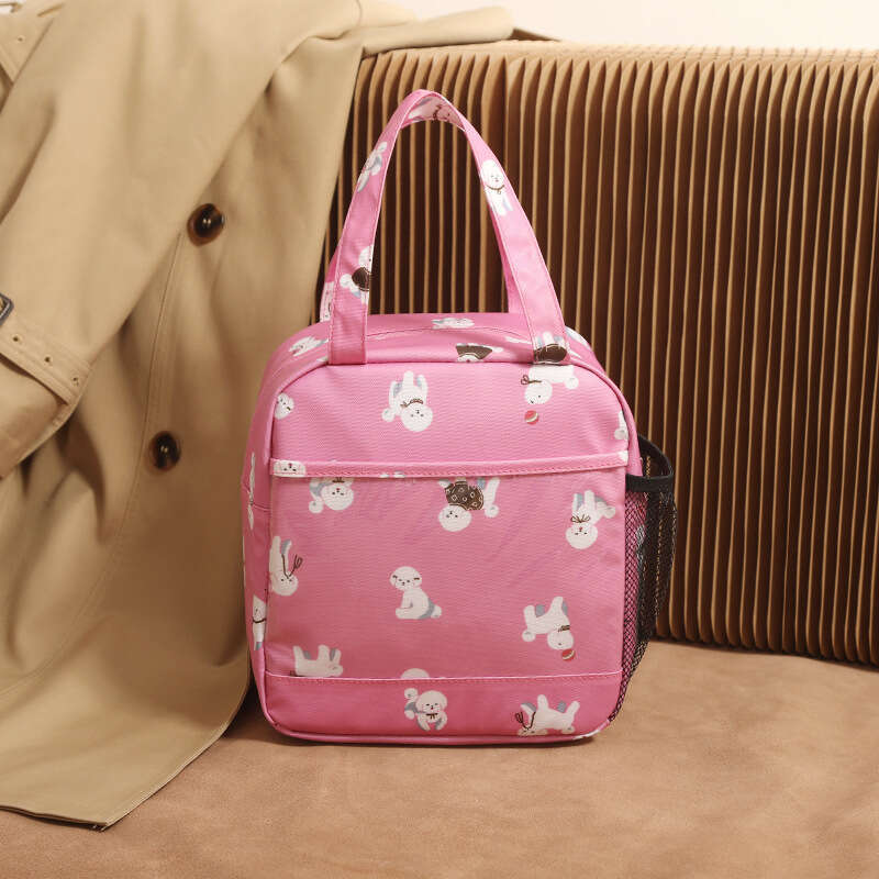 New Cute Portable Insulated Large Capacity Handheld Bento Student Picnic Lunch Box Bag Hot