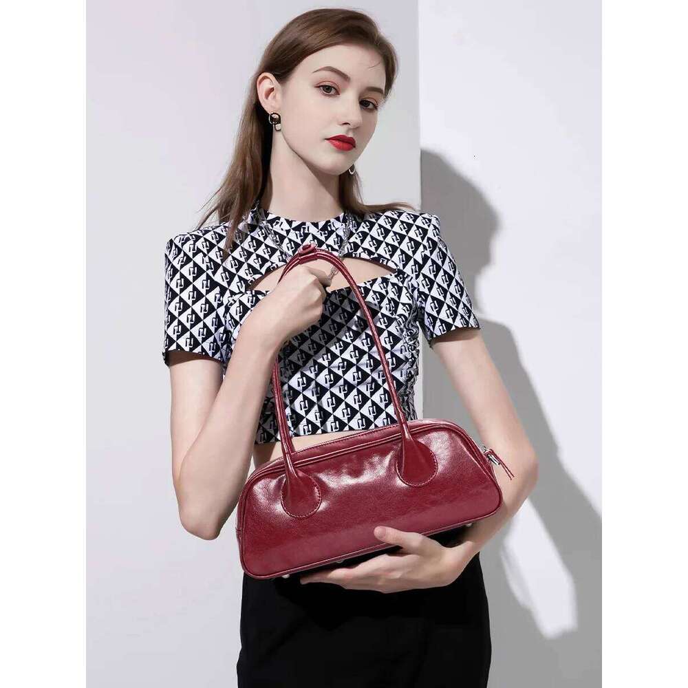YANATARI Underarm Cowhide Genuine Leather Handbags Women Vintage Shoulder Female Korean Bag High Quality 2025