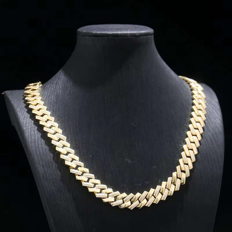 OACOCA Sterling Silver Necklace 18k Plated Moissanite