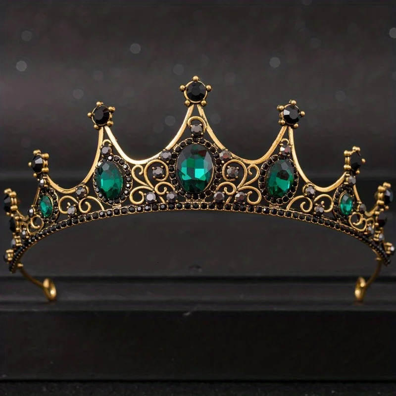 Baroque Crystal Tiaras And Crowns For Women Party Rhinestone Prom Diadem Bridal Wedding Hair Accessories Jewelry Crown Tiara 250610