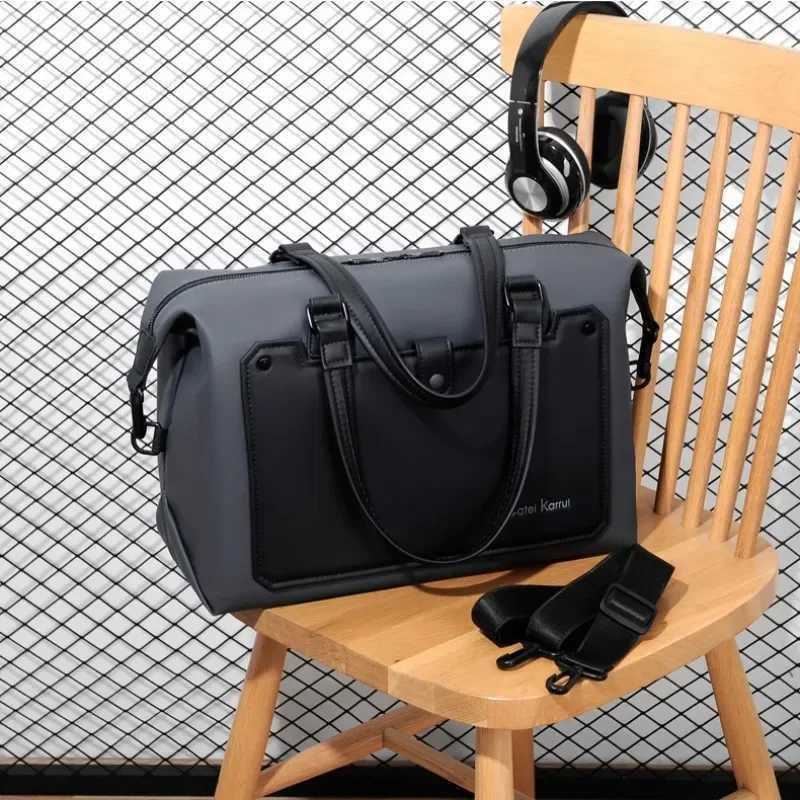 Casual Fashion Travel Totes Men Hand Bag Single Shoulder Men Handbag Large Capacity Business Crossbody Bag Male Top-Handle Bags W250610