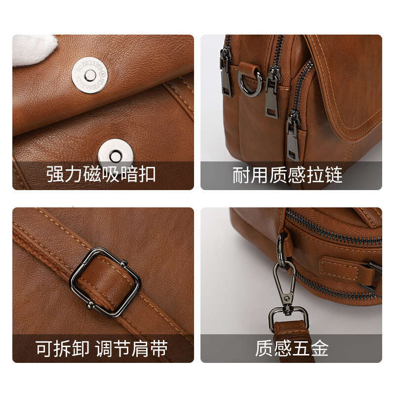Spring New Women's Shoulder Crossbody PU Handbag Small Square Bag
