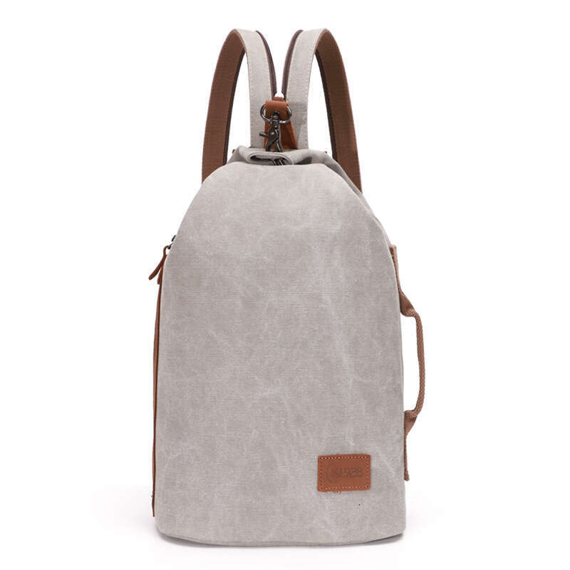 Crossbody Men's Sports Chest Large Capacity Casual Canvas Backpack Trendy Multifunctional Travel Shoulder Bag
