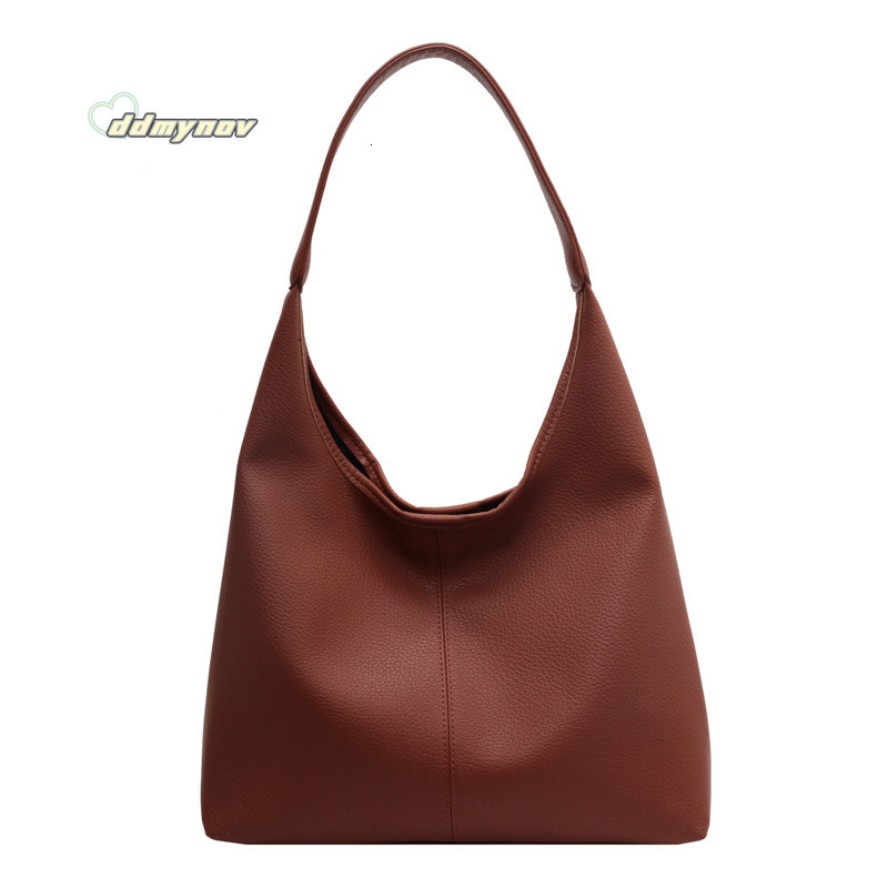 Single Shoulder Tote Large Capacity Stylish Handbag for Women 2025 New Fashion Simple Casual Underarm Bag ddmynov