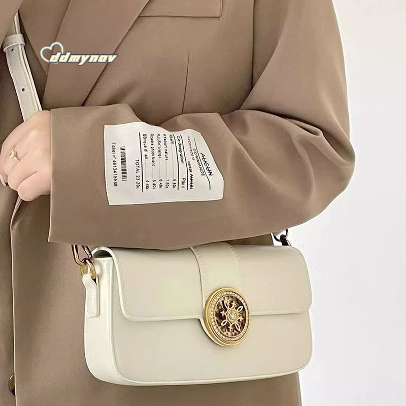 Underarm Baguette for Women 2023 Summer New French Style Niche Light Luxury Exquisite High-Quality Texture Single Shoulder Crossbody Bag ddmynov