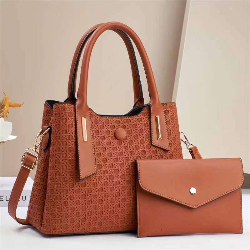 New Simple Fashion Trend Mother-Daughter High-End Large Capacity Shoulder Crossbody Bag Handbag for Women