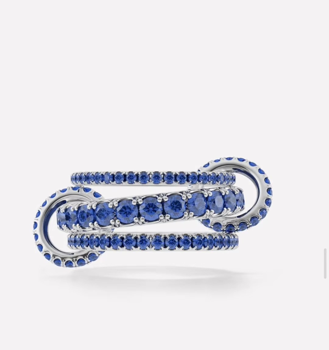 Luxury Designer Gemstone Ring rings brand designer New fine jewelry gold and sterg sier Hydra ked ring for women