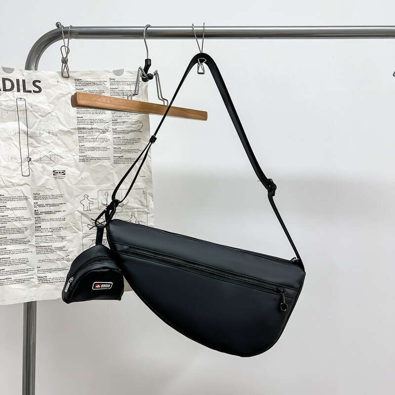 New Style Chest for Men and Women Simple Casual Texture Waist Trendy Cool Ins Personality Single Shoulder Crossbody Bag