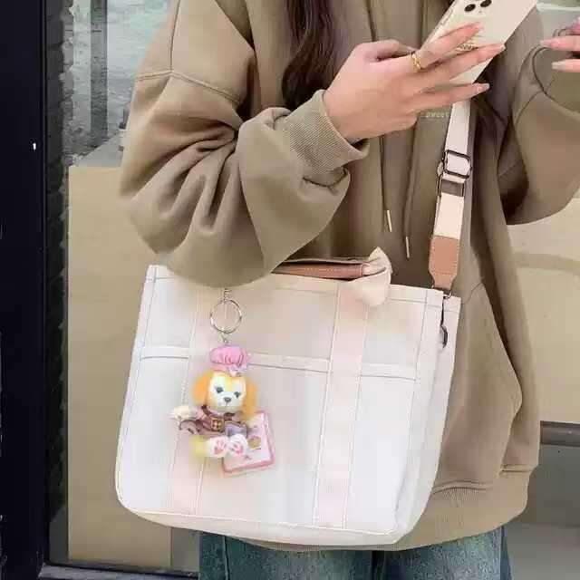 New Korean Style Casual Commuter Handbag Multifunctional Lightweight Mommy Canvas Large Capacity Tote Bag