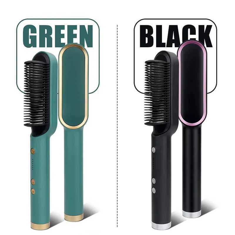 Hot Sale Professional Hair Comb Brush Beard Straightener Hair Straightener With Anti-Scald Feature Beard Straightener Comb W250610