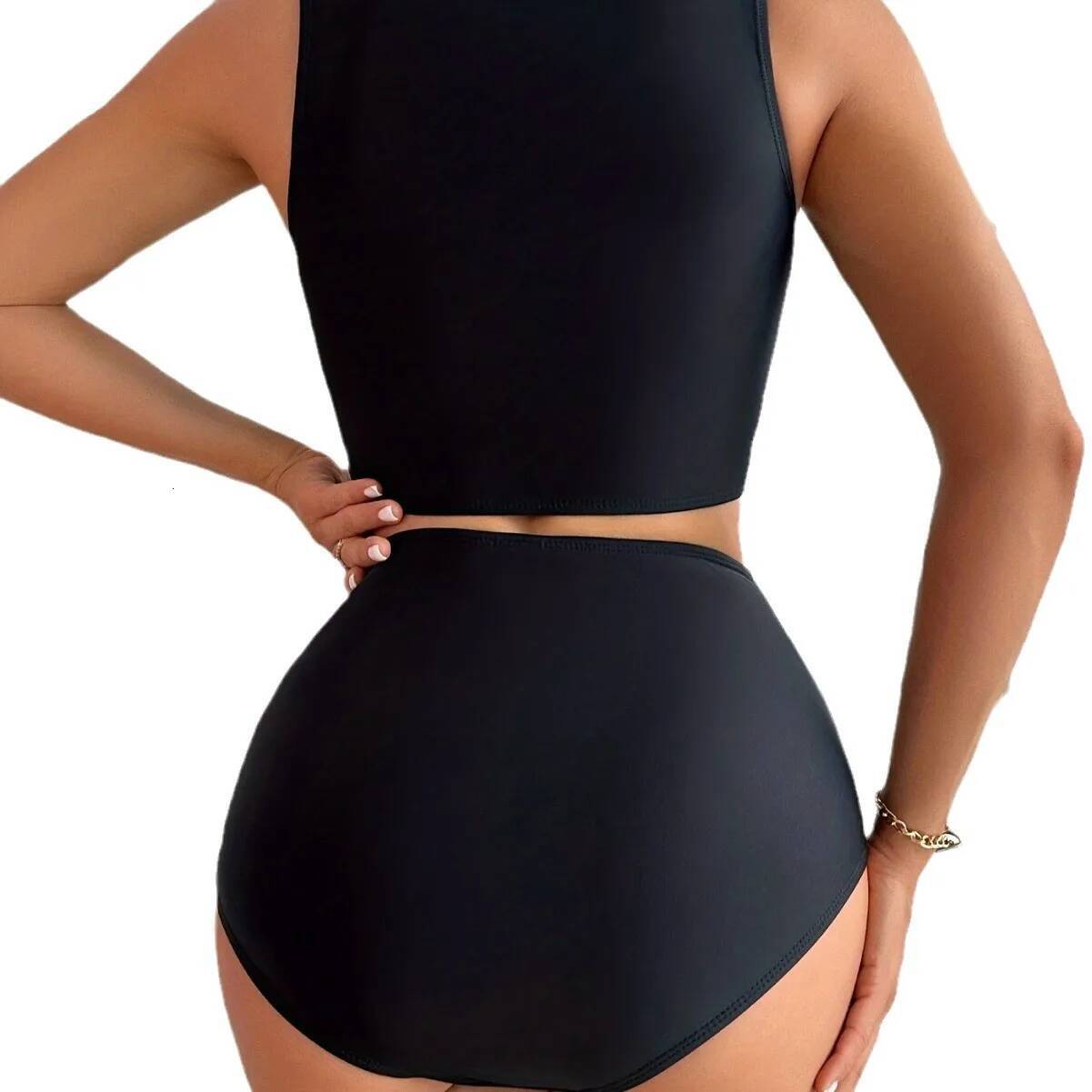 Tankini Woman Swimsuits Beach Wear 2025 Swimwear Women Two Piece Swimming Bikini Set Bathing Suit Monokini Bath Clothing