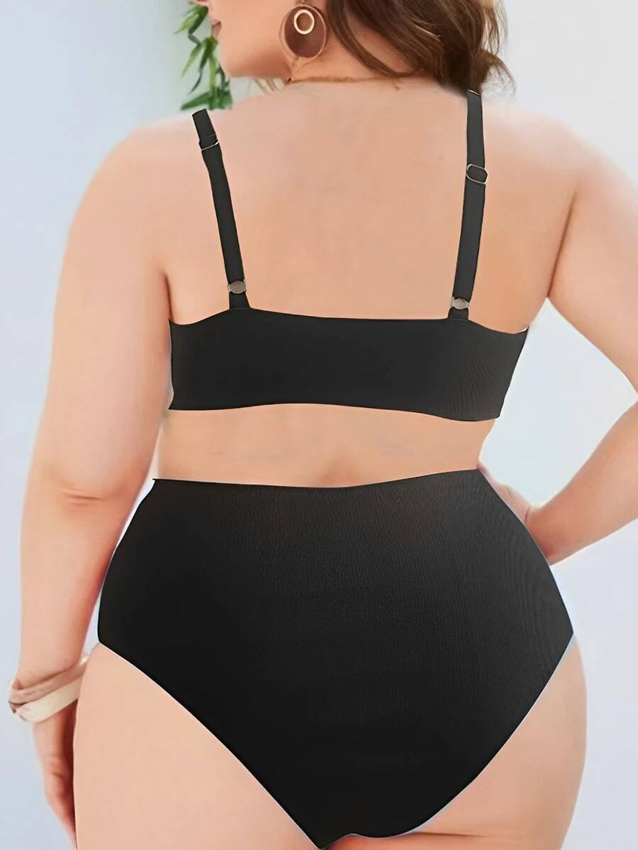 2025 Large Size Leopard Bikinis Two Pieces High Waist Swimsuit Women Halter Swimwear Female Bathing Swimming Suit Beachwear