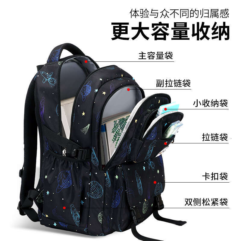 Designer Bag New Model Elementary Starry Sky Casual Backpack For Rd Th Grade Middle School Students Lightweight Oxford Cloth Boys