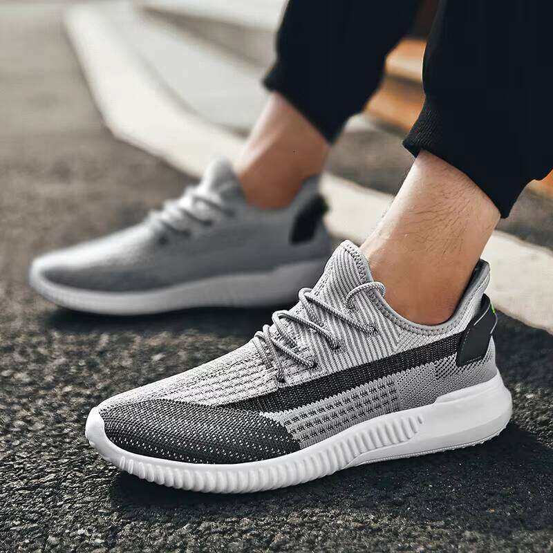 Cold Sticky Flying Woven Fashion Trendy Sneakers Men's Comfortable Casual Sport Shoes