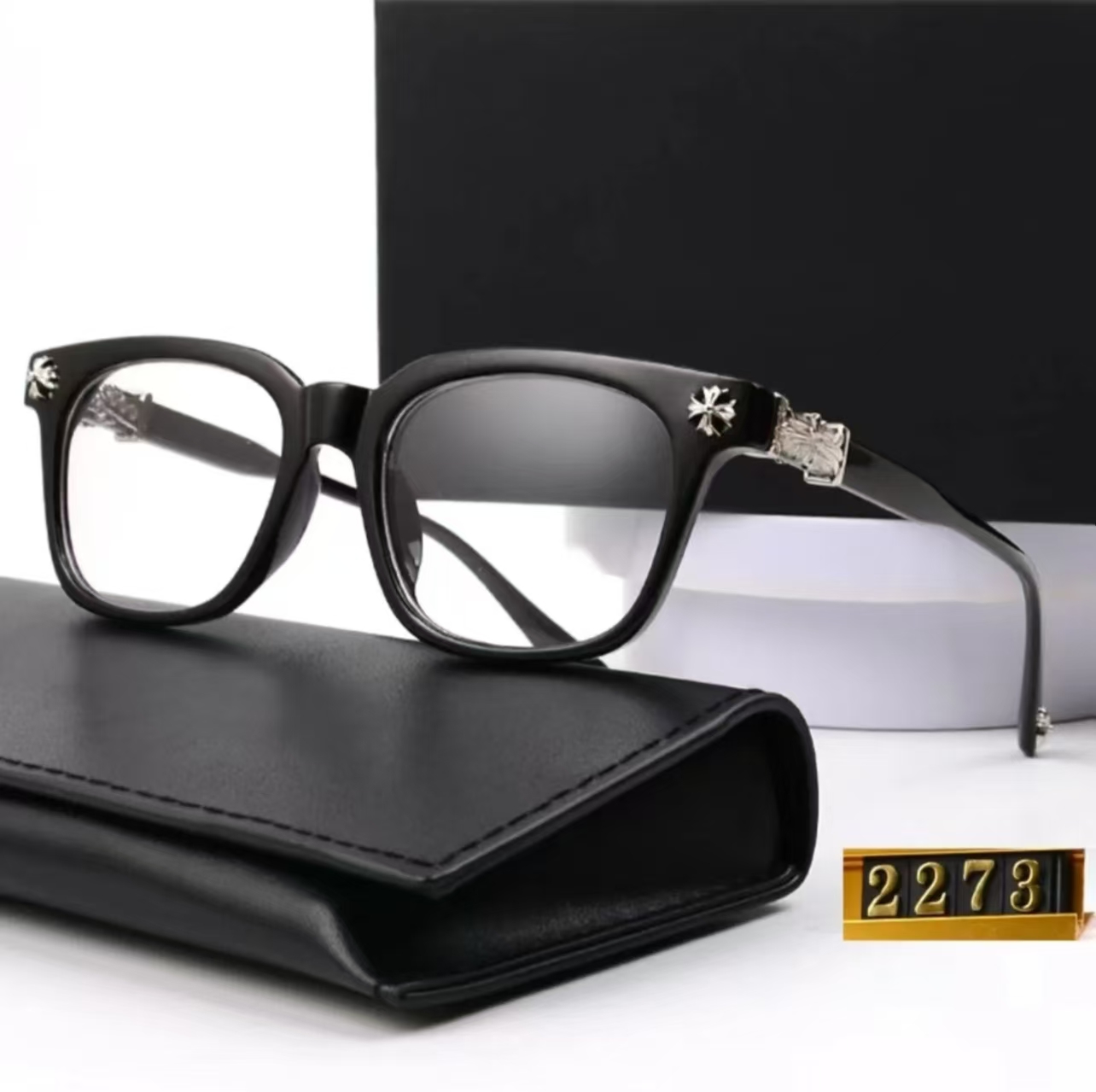 Chrome Sunglasses Cross Sunglasses Luxury Designer Glasses Sunglasses For Women glasses Frames Men Fashion Plate Eyeglass 2273