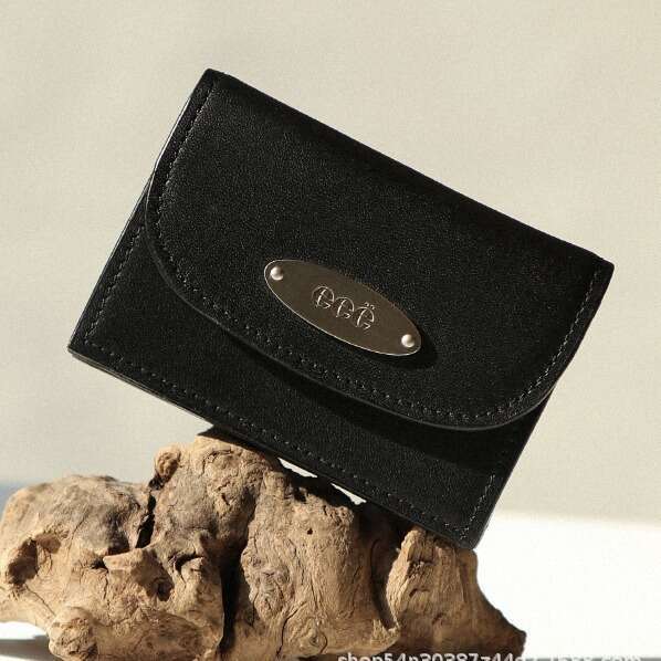 Korean EEE Premium INS Blogger Classic Coin Purse High-Quality Genuine Leather Short Wallet