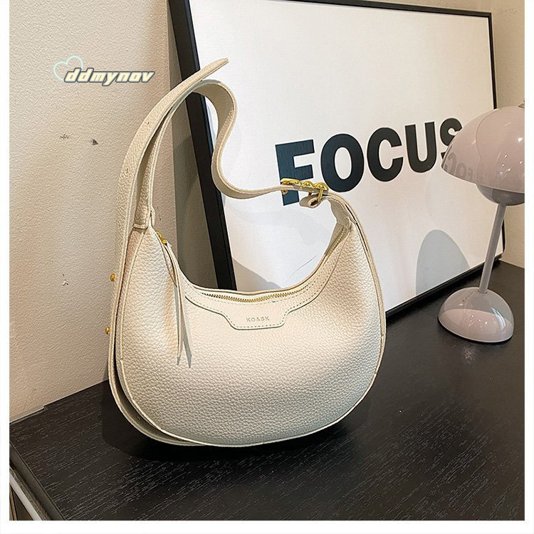 Niche Handbag for Women 2025 New Versatile Shoulder Crossbody Underarm Casual Fashion Crescent Bag ddmynov