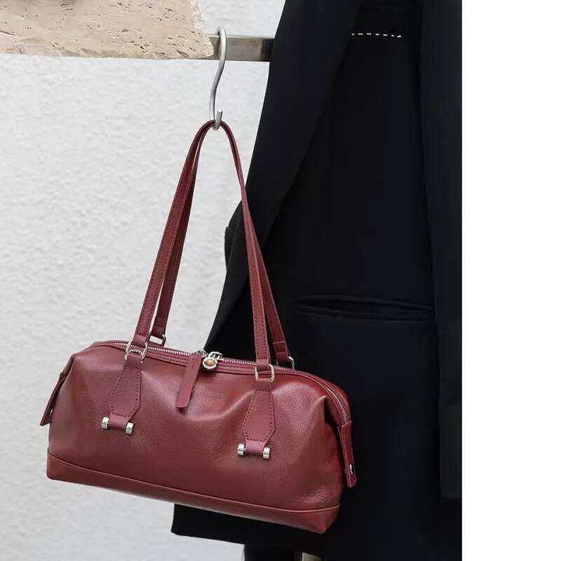 High Quality Shoulder Armpit Tote Genuine Leather Women's Bag, New Trendy And Versatile Handbag 2025/06/10 2025/06/10