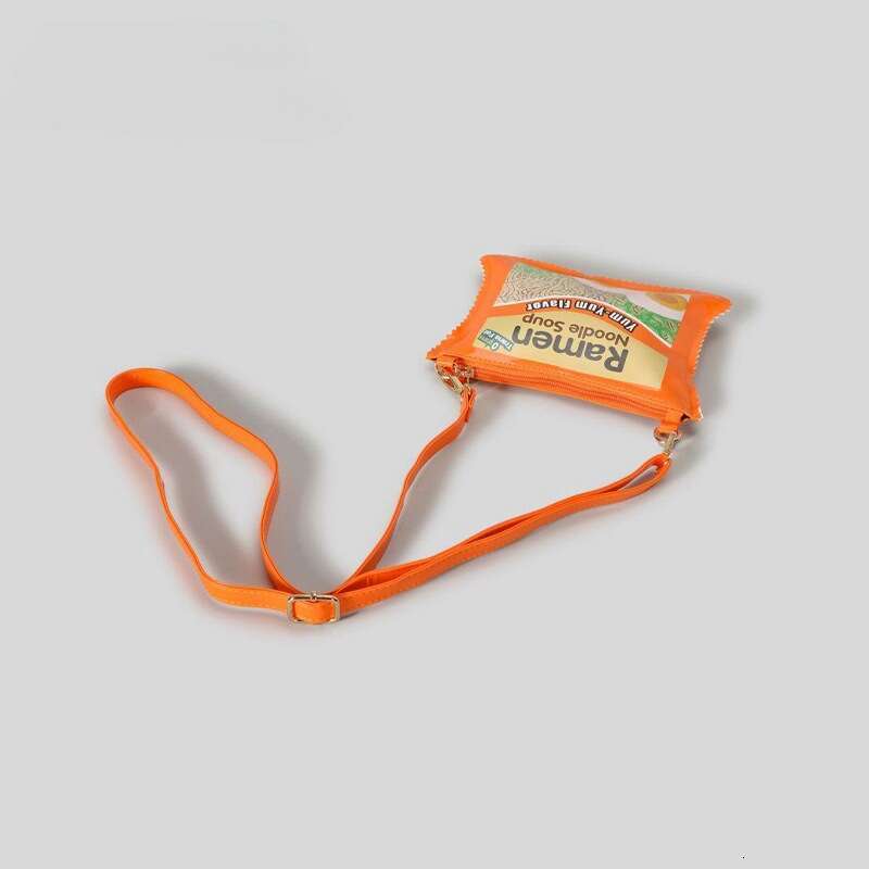 2025 New Funny Creative Ramen Single Shoulder Crossbody for Women Fun Handbag Letter Box Small Square Bag