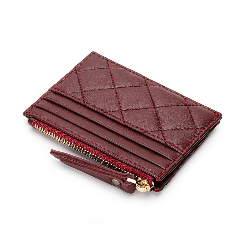 Free Shipping 2025 New Designer Bag Women's Genuine Leather Zipper Wallet Multi Slot Embroidered Card Bag Exquisite And Practical Coin Purse