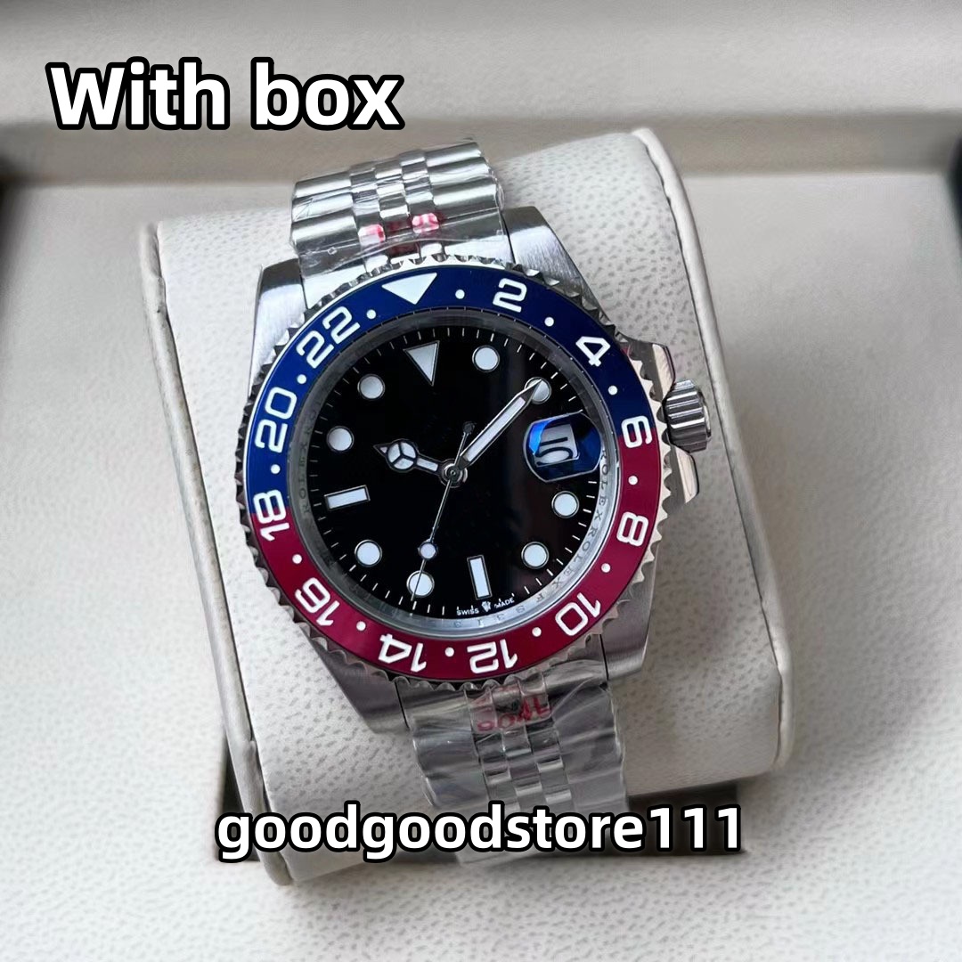 Automatic Mechanical 40mm Watch 904L Stainless Steel Blue Black Ceramic Sapphire glass Super luminous WristWatches montre de luxe gifts Desgner watch