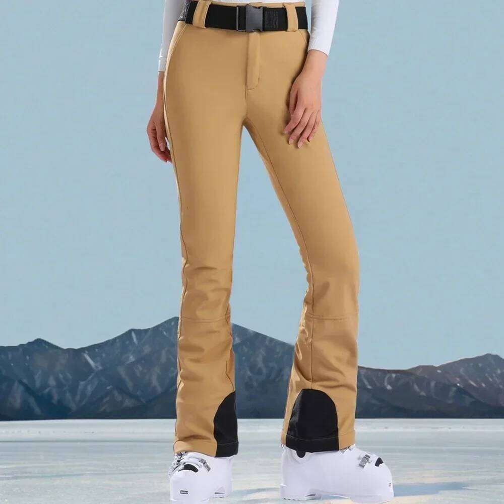 New Slim Fit Skiing Women Snow Trousers Winter Warm Sweat Outdoor Windproof Ski Pants Waterproof Snowboard Clothes