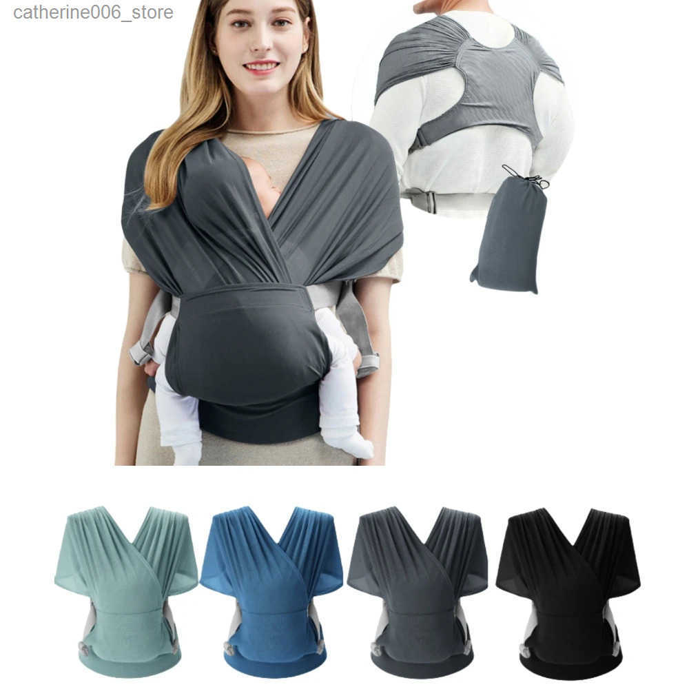 Newborn Baby Carrier Wrap Stretchy Adjustable 0-24 Month Front Facing Portable Foldable Infant Carrier Belt Baby Swaddle Strap y250610K0JB