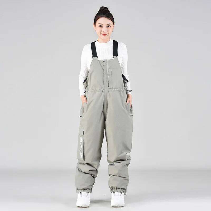 2024 Winter Warm Women Ski Overalls Outdoor Sport Mountain Man Snow Jumpsuit Windproof Female Snowboard Costume Clothes
