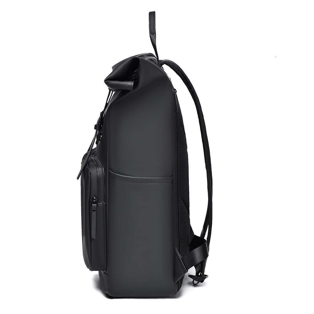 Street Fashion Foldable Roll-Top Large Capacity Men's High-End Casual Travel Backpack