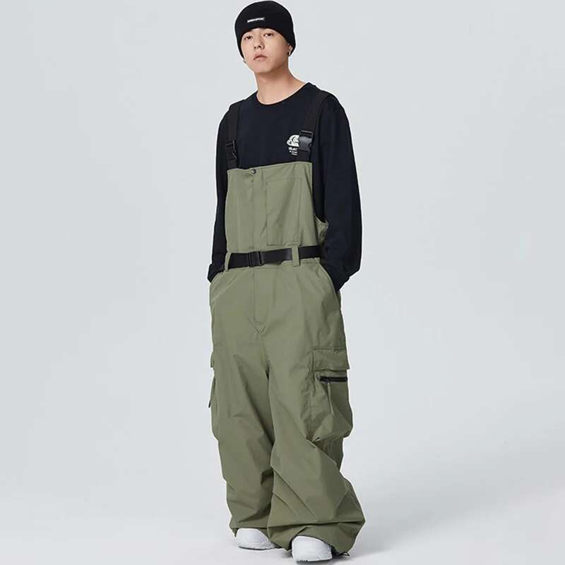 Ski Strap 2025 New Outdoor Sports Skiing Overalls Thermal Breathable Snowboarding Pants Waterproof Women Men Snow Trousers