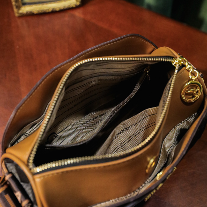 Free Shipping 2025 New Designer Bag Three-layer Luxury Wallet Large Capacity Women's Crossbody Bag Quilted Embossed Shoulder Bag