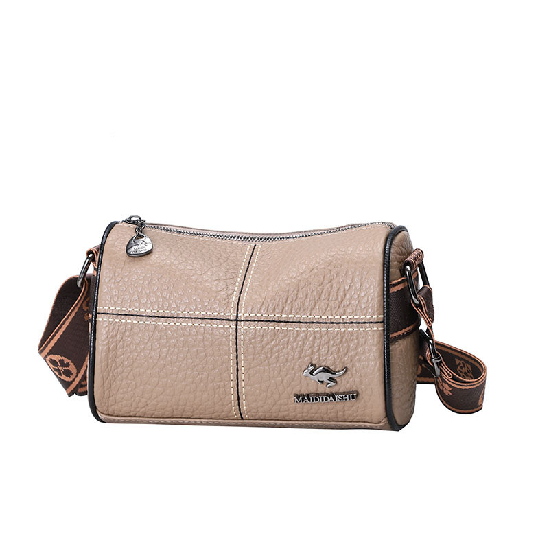 Free Shipping New Designer Bag For 2025 Cross-border Women's Bag Luxury Wallet And Retro Soft Leather Wide Strap Casual Fashion Commuter Shoulder