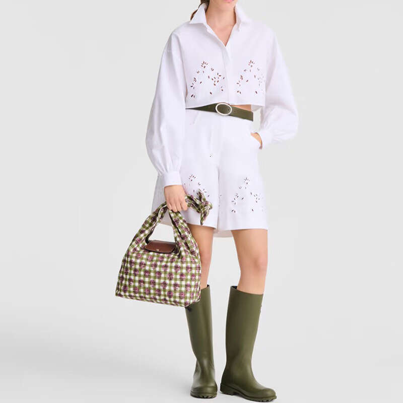 Trendy Niche Fashion Floral Knot Shoulder Underarm Flower Canvas Women's Bag 2025 Spring Summer New