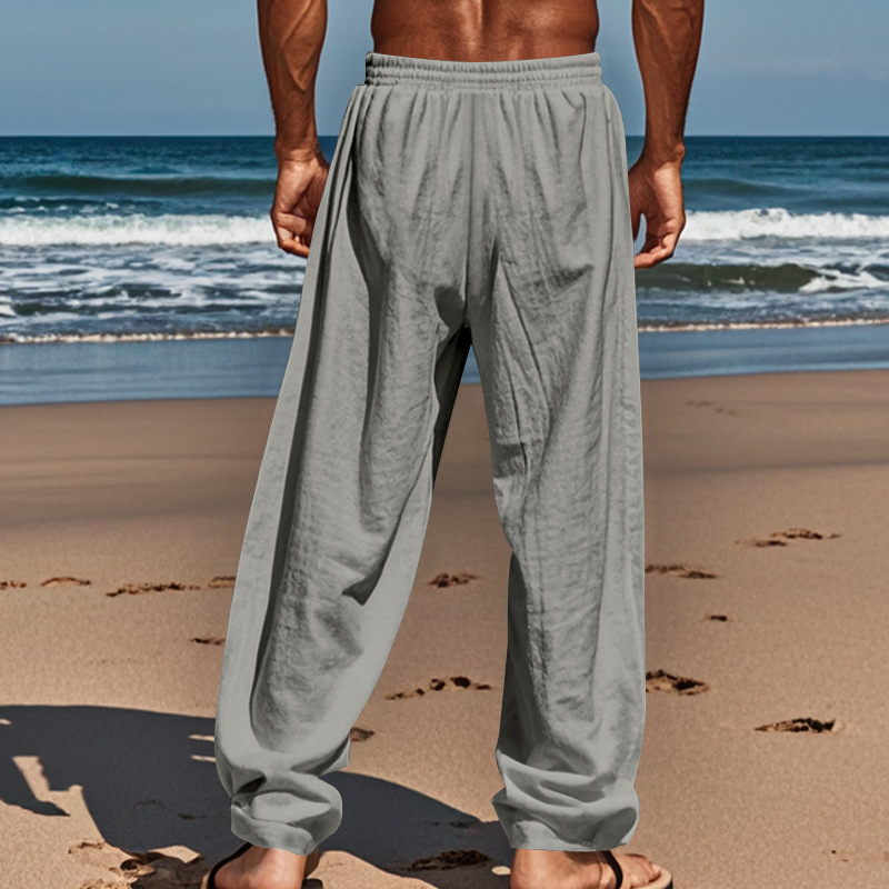 pants for men, thin design, sweat absorbing, breathable, loose fit, sports pants, summer casual pants